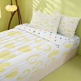 thumbnail image 2 of Erosebridal Lovely Hearts Zipper Full Size Comforter Sets with Fitted Sheet and 2 Pillowcases, Cute HeartZipper Bedding Set, Polka Dots Reversible, Pale Yellow, Polka Dots Reversible, 2 of 7