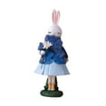 thumbnail image 2 of Estatua de conejo de Pascua lindo adorno de ornamias de Pascua linda figura de conejo de dibujos animados para festival de sala de estar de escritorio Estilo C, 2 of 8