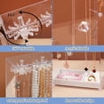 thumbnail image 4 of Soporte Para Collar, Organizador De Collar De Acrílico Con 24 Ganchos, Joyero Giratorio Transparente Con Bandeja De Terciopelo Para Guardar Anillos, Collares Largos Con Colgantes, Pulseras, 4 of 8