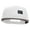 White, variant on Small Black Patriotic American Flag Superior Cotton Twill Flat Bill Snapback Prostyle Cap - Charcoal OSFM