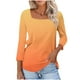 thumbnail image 2 of mfyjkho Tops Bohemios Para Mujer, Camiseta Informal De Moda Para Mujer, Sin Posicionamiento, Con Cuello Estampado Y Mangas Tres Cuartos Tops Para Hacer Ejercicio Para Mujer Xxxl, 2 of 7