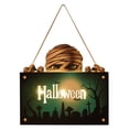 thumbnail image 1 of Halloween Luminous Doorplate Hanging Night Lantern Pumpkin Ghost Lantern, 1 of 2