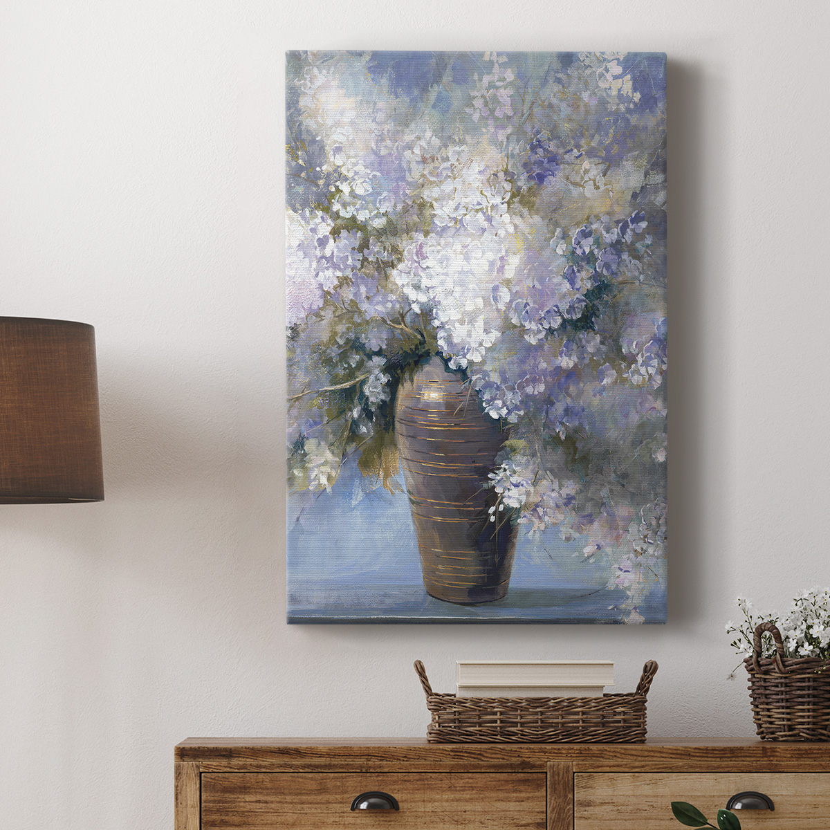 Lavender Explosion Revisited Premium Gallery Wrapped Canvas - Ready to Hang