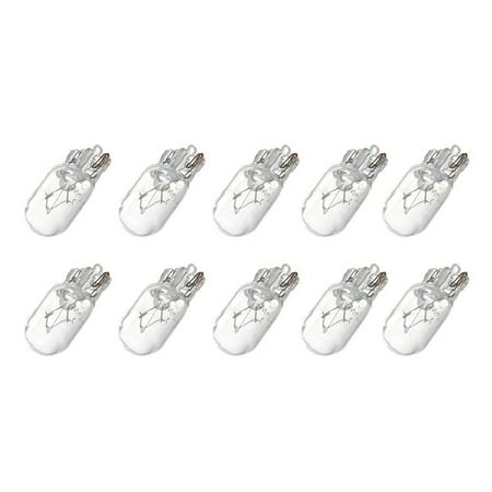 

Car T10 12V 5W 168 194 W5W Halogen Light Bulb Instrument Cluster Gauge Dash Lamp Reading Lights 10 Pack Warm White