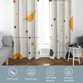 thumbnail image 4 of Mid Century Modern Curtains For Bedroom, Abstract Geometric Drapes , Vintage Planet Blackout Curtains For Living Room Home Decor, Patterned Grommet Drapes 52"W x 96"L, 4 of 6