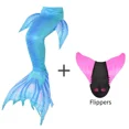 thumbnail image 4 of Mermaid Tail Swimsuit With Monofin For Kids And Adults Cosplay Party Fantasy Costume, 4 of 7