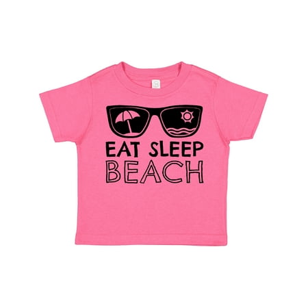 

Inktastic Eat Sleep Beach- Sunglasses Boys or Girls Toddler T-Shirt