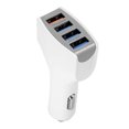 thumbnail image 1 of 4-Port USB 3.0 Fast Car Charger Quick Charge Blue LED with Smart IC ABS, 1 of 5