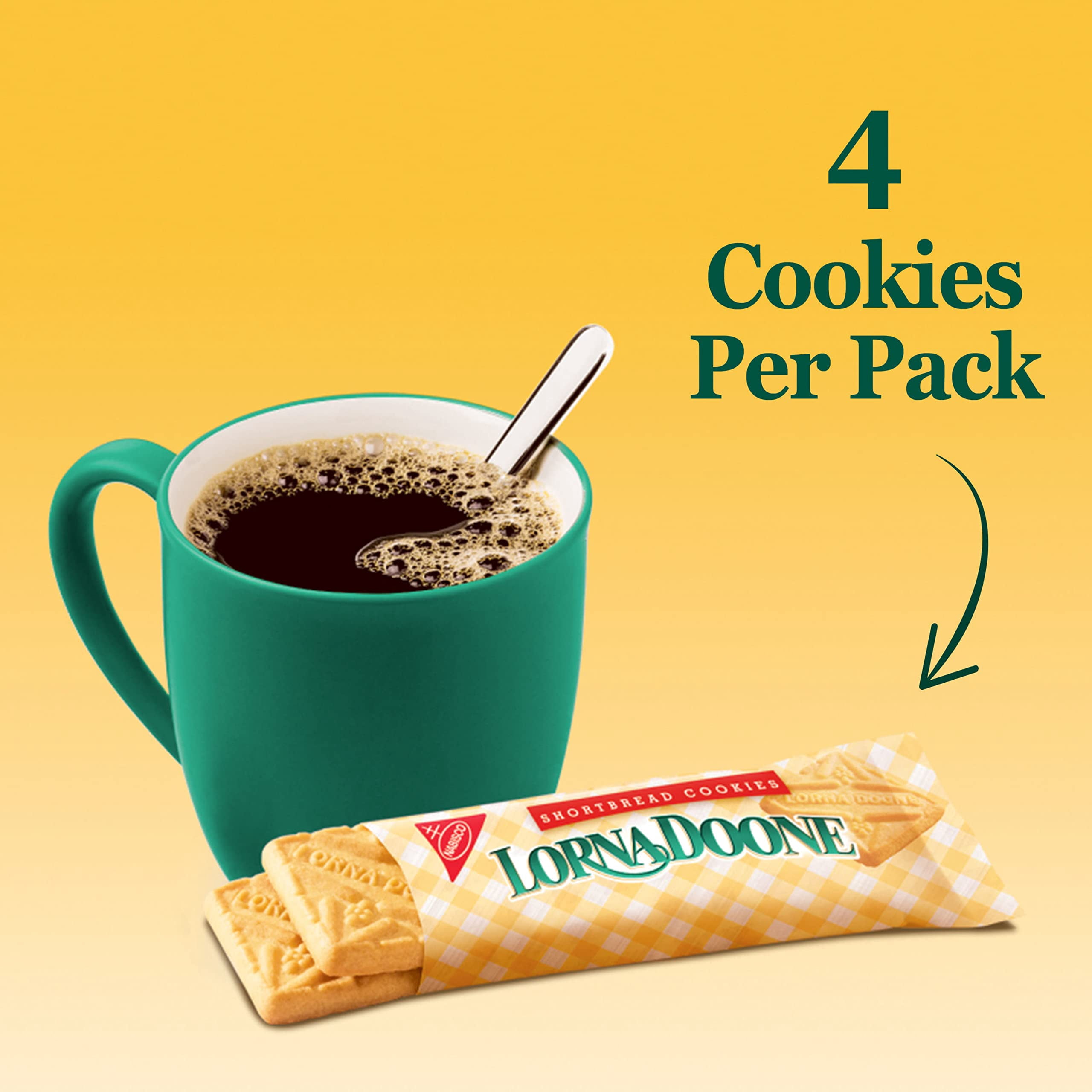 Lorna Doone Shortbread Cookies, SBF3&nbsp;12 Boxes of 10 Snack Packs (4 Cookies Per Pack)