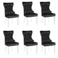 thumbnail image 1 of WINGBACK DINING CHAIR in Black SET OF 6, 1 of 6