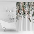 thumbnail image 2 of Fabric Shower Curtain, Christmas Winter Pine Tree Berry Eucalyptus Leaves Bathroom Curtain with 12 Hooks Waterproof No Bad Odor Machine Washable Bath Curtains for Bathroom, Spa Room, 72"x78", 2 of 6