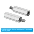 thumbnail image 4 of Uxcell M2.5x14mm+4mm Male-Female Hex Standoff Screws, Stainless Steel PCB Standoffs for Motherboards, 20 Pack, 4 of 4