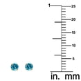 thumbnail image 3 of Precious Stars 14K Yellow Gold Cubic Zirconia 3-mm Birthstone Screwback Earring Studs-December, 3 of 5