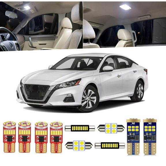 13 Piece Car Interior LED Lights Kit for Nissan Altima L34 2019-2025 Interior LED Light Bulbs Packag Kit  Install Tool