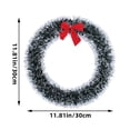 thumbnail image 5 of Baoblaze Artificial Christmas Wreath Christmas Decoration Door Ornaments Wreath for Front White 30cmx30cm, 5 of 5