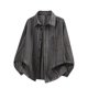 thumbnail image 1 of Ceisia Men's Oversized Vertical Stripe Long Sleeve Turndown Collar Casual Shirt Gifts, 1 of 9