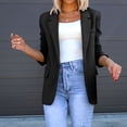 thumbnail image 1 of Vedolay Tops Womens Casual Long Sleeve Open Front Work Office Fashion Blazer Jackets,Black S, 1 of 4