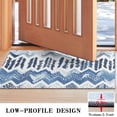 thumbnail image 3 of Blue Chevron Geometric Boho Pattern Door Rugs,Washable Non Slip Door Mats Indoor,Decorative Door Mats,Entry Mat Indoor for Entrance,Bedroom,Kitchen,Bathroom,17"x30", 3 of 6