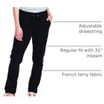 thumbnail image 4 of PANTALONES Hanes X-Large Negro de Terry Francés con Bolsillo para Mujer, 4 of 6