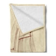 thumbnail image 2 of Nautical Soft Flannel Fleece Throw Blanket, Marine Pattern of Sailing Boat in Windy Sea Splashed Sun Cruising Galleon, Cozy Plush for Indoor and Outdoor Use, 70" x 90", Cream Brown, by Ambesonne, 2 of 5