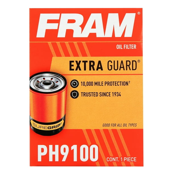 FRAM PH9100 10K Mile Extra Guard Change Interval Oil Filter Walmart