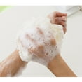 thumbnail image 2 of Bolas de baño Bewildely Malla Cuerpo esponja Toalla rosa, 2 of 6