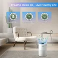 thumbnail image 4 of Air Purifiers For Bedroom Home, 4 Layers True HEPA Air Filter, 20db Quiet HEPA Filter For Dust Smoke Pollen Pet Dander Hair Odor,, 4 of 5