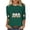 Army Green B, variant on Plus Size Womens Tops Spider Web Printed 3/4 Sleeve Crew Neck Loose Shirts Blouses for Women Fashion Clothing