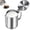 Silver:33.8 oz, variant on Milk Frothing Jug with Lid, Stainless Steel, 33.8 oz Espresso Steaming Pitcher for Latte Art