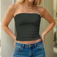 thumbnail image 3 of Mgmyaa Womens Strapless Tube Tops Basic Backless Sleeveless Bandeau Going Out Crop Tops Blouses Summer Clothes, 3 of 8