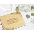 thumbnail image 6 of Darling Souvenir Personalized Engraved Laser Cut Wedding Guest Book Wooden Cover Sign-in Book Registry Guestbook Scrapbook-KX, 6 of 7