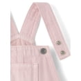 thumbnail image 3 of The Children's Place Baby & Toddler Girl Sleeveless Garment Dyed Shortalls, Sizes 6M-5T, 3 of 4