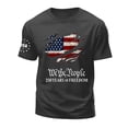 thumbnail image 4 of mgoYE 250 Anniversary USA Shirts : 4th of July Patriotic T-Shirt 250 Years American Flag Graphic Tee Top Tshirts Shirts for Men(Grey,S), 4 of 6