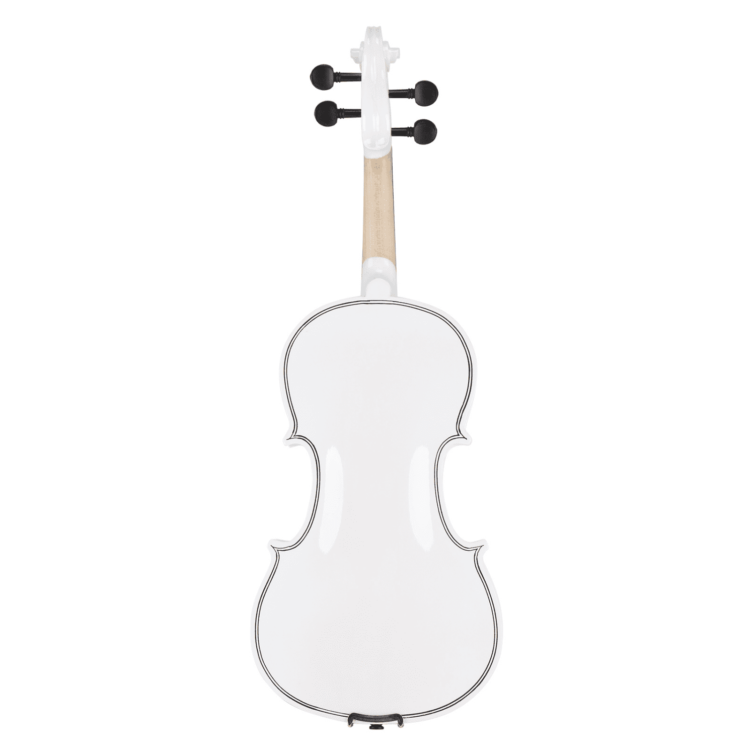 Hassch Violin 4/4, Acoustic Fiddle for Beginners with Case, Bow, Rosin, Sordine, Extra Strings and Shoulder Rest, White