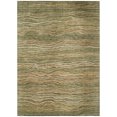 thumbnail image 2 of HomeRoots 618275 5 x 8 ft. Fern Green & Taupe Abstract Washable Indoor & Outdoor Rectangle Area Rug, 2 of 5
