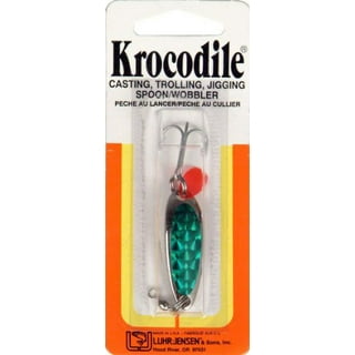 Luhr Jensen Krocodile Spoon Chrome/Silver Prism Lite; 3/16 oz.