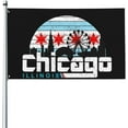 thumbnail image 7 of Chicago Skyline Flag 3x5 Ft Flag Home Outdoor Indoor Garden Home Decoration Banner, 7 of 7