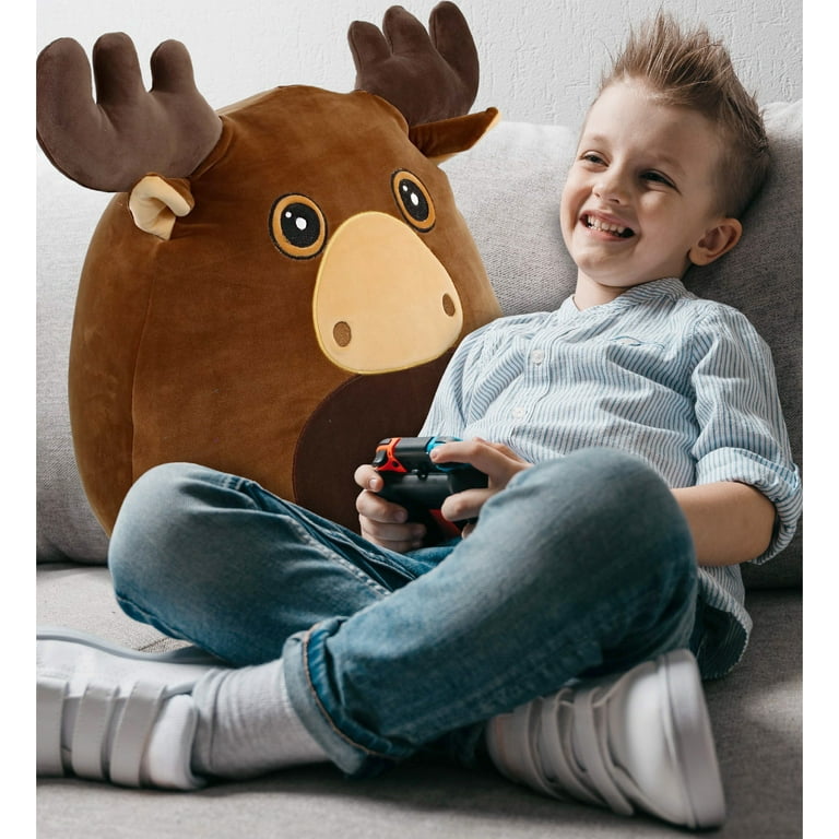 DolliBu Snug Mooshies Moose Stuffed Animal Plush Toy Large