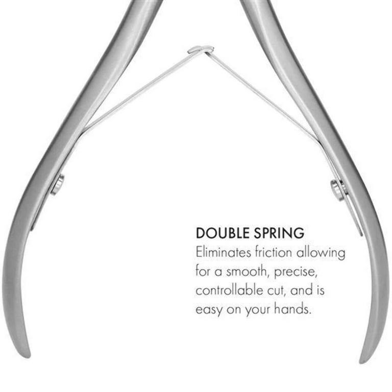 Germanikure Professional Cuticle Nipper in Leather Case Double Sharpened Single Spring Ethically Made in Solingen Germany