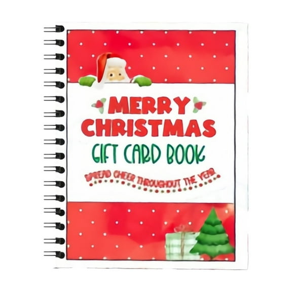 Tuplbcv Ultimate Christmas Gift Card Book with 30 Festive Pages, Colorful Holiday Gift Card Holder with Message Pages, Perfect Christmas Present for Family and Friends