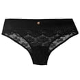 thumbnail image 1 of Bikini Ilusión para Dama, Encaje con Hilo Metalizado Negro Talla M, 1 of 5