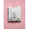 thumbnail image 3 of Halftone Rose Design  Sweatshirt Women -Image by Shutterstock, Female x-Large, 3 of 4