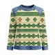 thumbnail image 5 of TaTaai Women's Casual Patchwork Shirt Long Sleeve Round Neck Solid Color St Patrick Day Blouse Soft Comfy Lightweight Top Spring Daily Holiday Party Wear Gift, 5 of 5