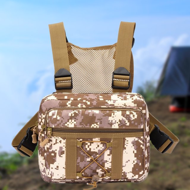 Bolsa de pecho para hombre, bolsa de pecho Oxford Molle segura, ligera para acampar al aire libre Hugtrwg Para estrenar