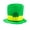Gold, variant on St. Patrick's Day Green High Top Hat for Women Fashion Shamrock Print Dress Up Party Hat Womens Clothing Accessory