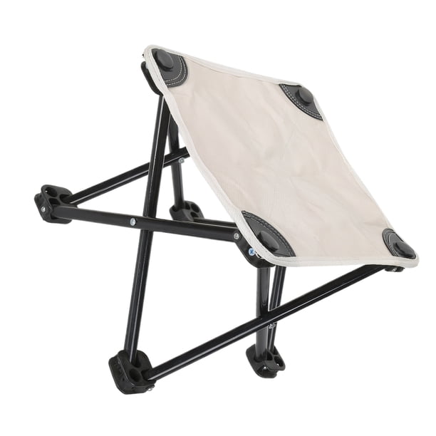 Silla plegable ligera Naiovety para acampar Taburete portátil blanco