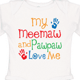 thumbnail image 4 of Inktastic My Meemaw and Pawpaw Love Me Boys or Girls Long Sleeve Baby Bodysuit, 4 of 5