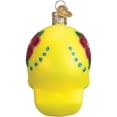 thumbnail image 3 of Old World Christmas Yellow Sugar Skull Glass Ornament 26079 Decoration, 3 of 7