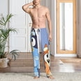 thumbnail image 2 of Masiiu Bluey Pattern Men's Pajama Pants, Elastic Waist with Drawstring and Pockets, Comfortable Loungewear-Small, 2 of 6