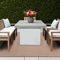 thumbnail image 3 of Delara Dark Beige 6' x 9' Indoor Outdoor Area Rug, Non-Shedding, Hose Washable, Easy Clean, Recycled Polyester, Sustainable, Living Room & Patio, 3 of 8